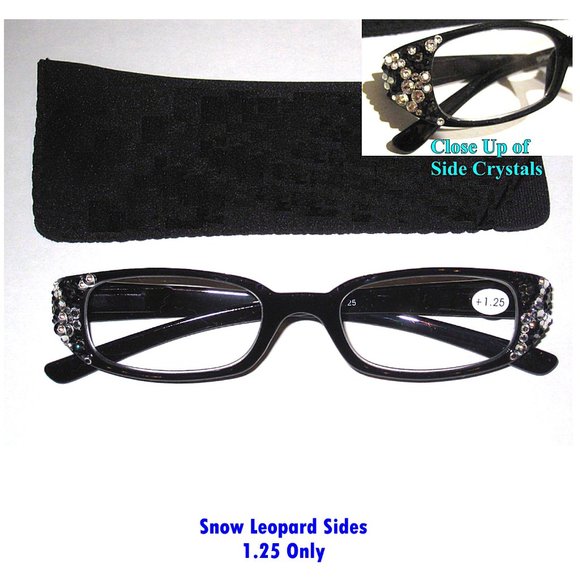 COPY - COPY - Magnifying Reading Glasses Embelished with Swarovski Crystals: 1.… - Picture 3 of 8